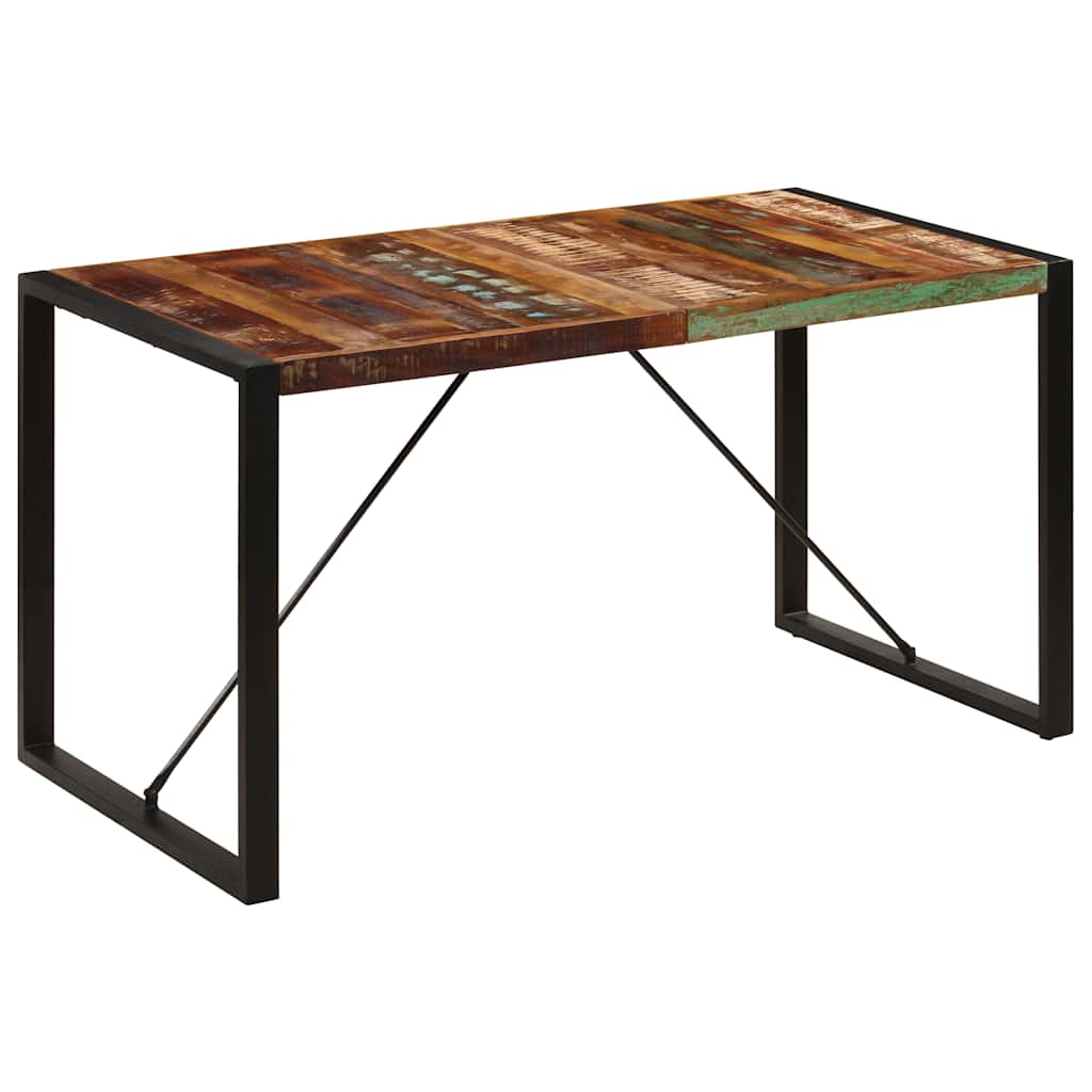 vidaXL Esstisch Altholz Massiv 80x82x76 cm