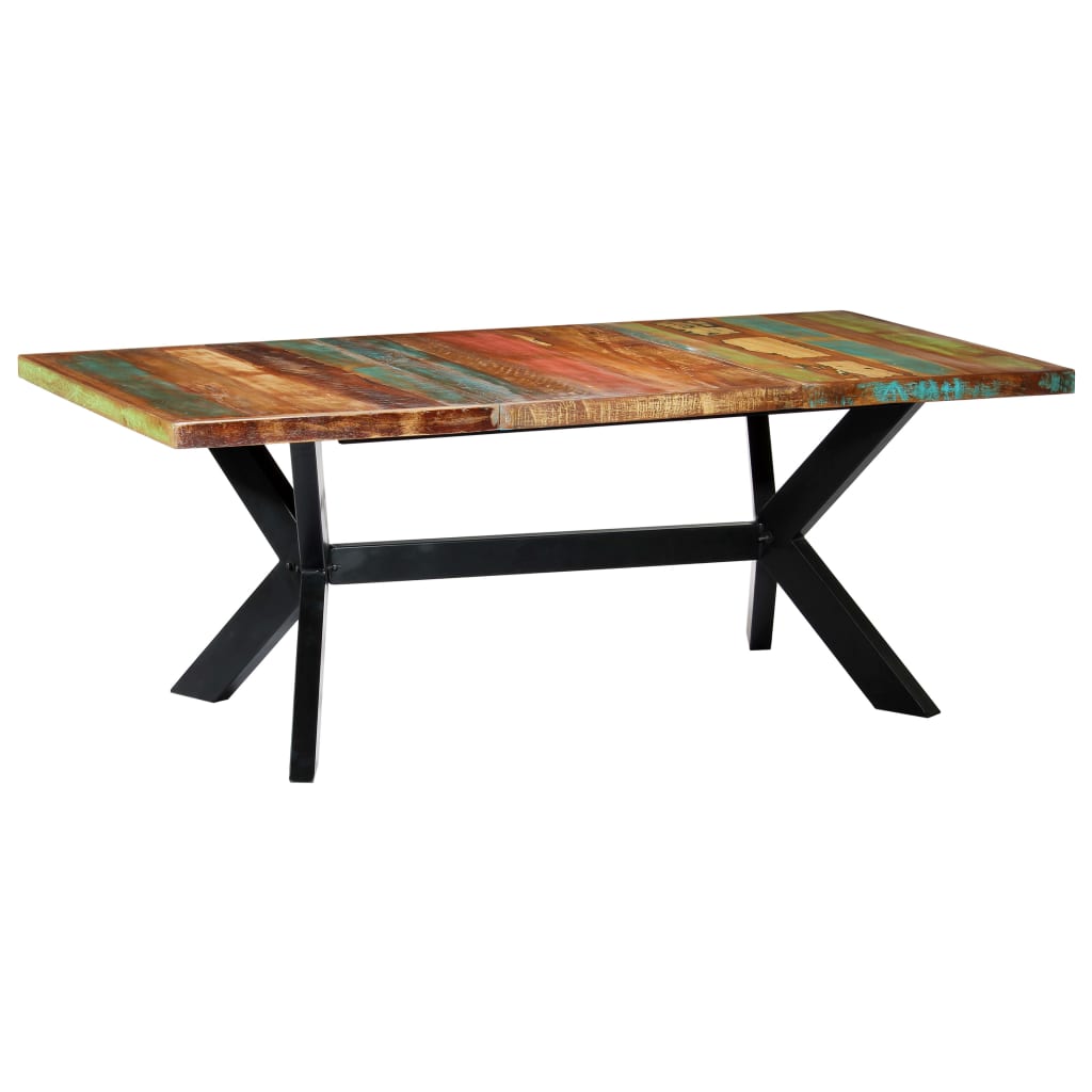 vidaXL Esstisch Altholz Massiv 80x82x76 cm