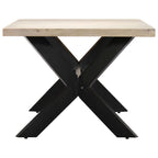 vidaXL Esstisch 140x70x75 cm Massivholz Mango Gebleicht