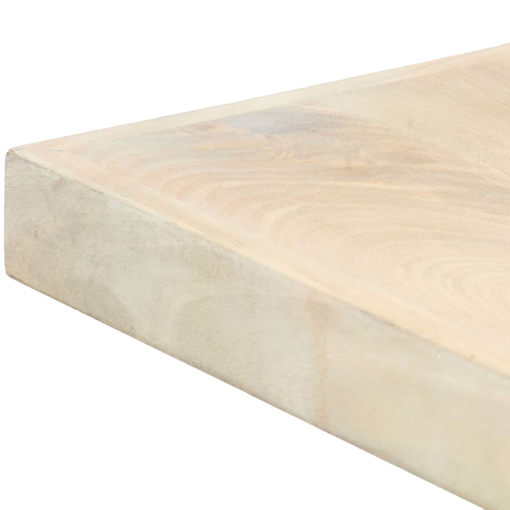 vidaXL Esstisch 140x70x75 cm Massivholz Mango Gebleicht