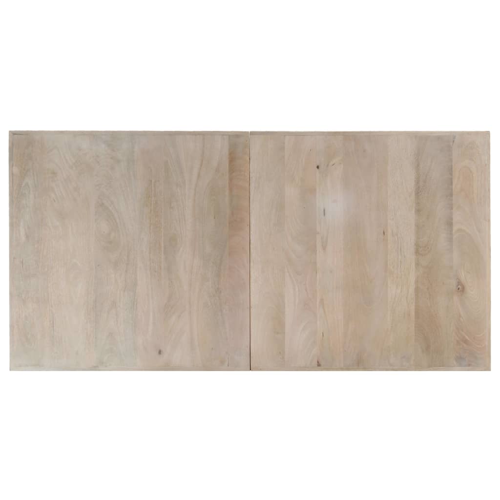 vidaXL Esstisch 140x70x75 cm Massivholz Mango Gebleicht