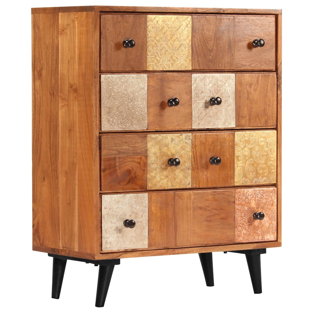 vidaXL Kommode 60x30x75 cm Massivholz Akazie