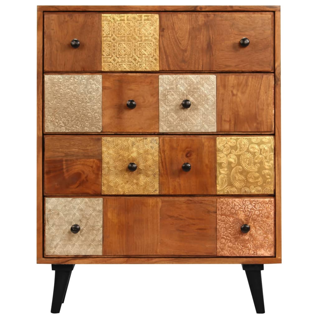 vidaXL Kommode 60x30x75 cm Massivholz Akazie