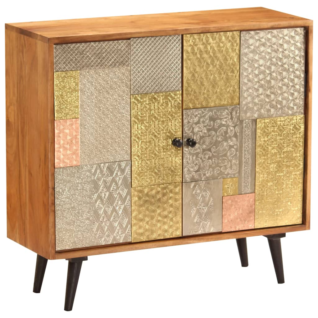 vidaXL Sideboard Massivholz Akazie 115x35x70 cm