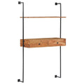 vidaXL Wandschreibtisch 90x40x170 cm Massivholz Akazie