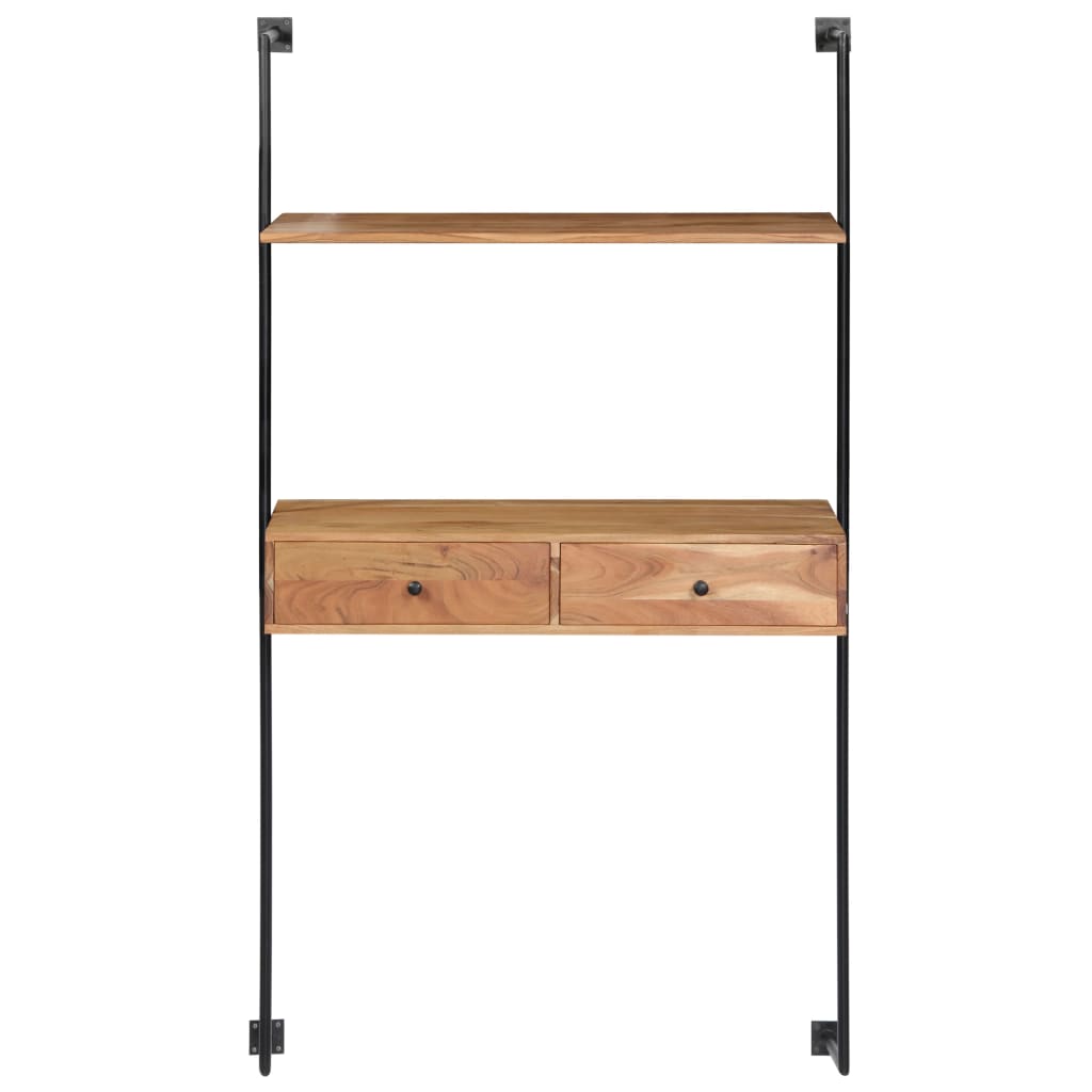 vidaXL Wandschreibtisch 90x40x170 cm Massivholz Akazie