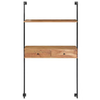 vidaXL Wandschreibtisch 90x40x170 cm Massivholz Akazie