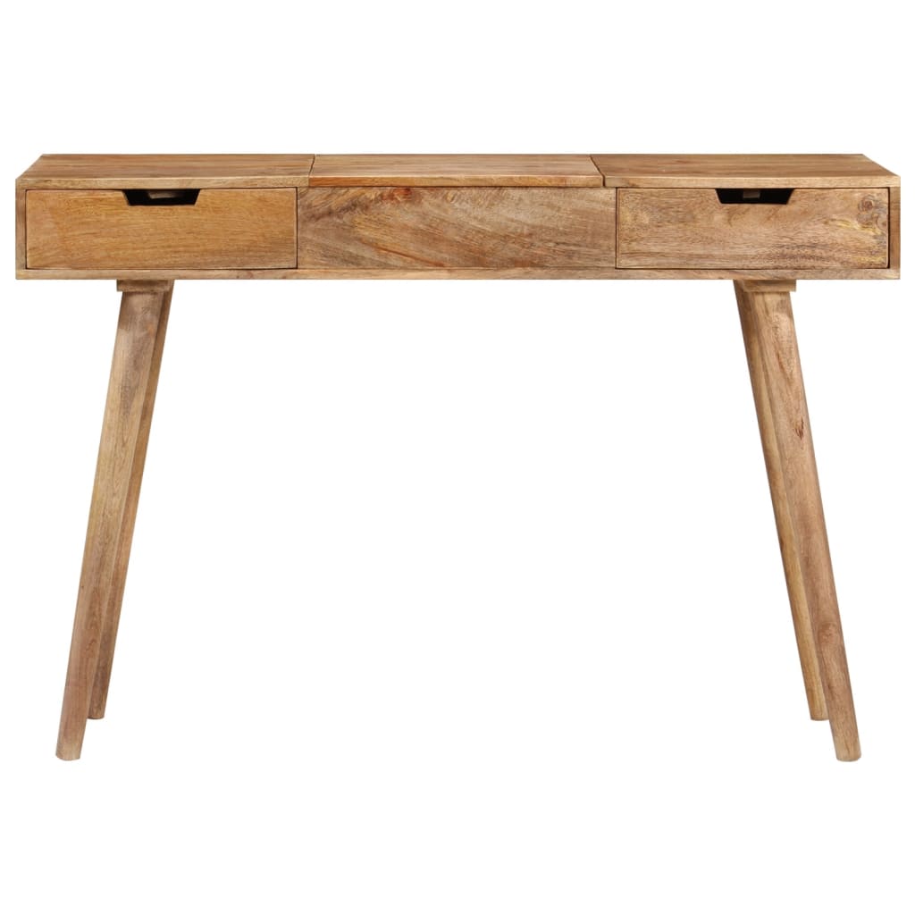 vidaXL Schminktisch 112x45x76 cm Massivholz Mango