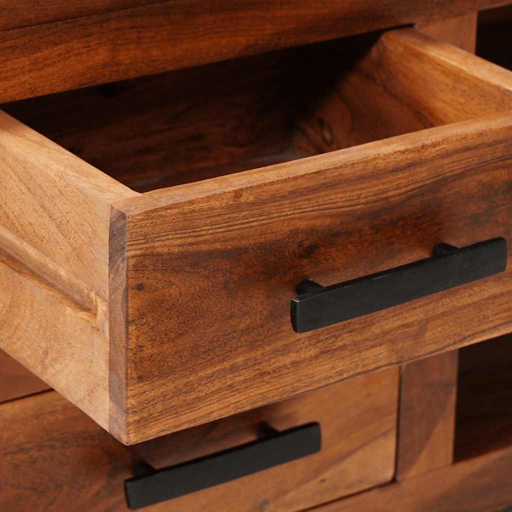 vidaXL TV-Schrank 110x30x40 cm Massivholz