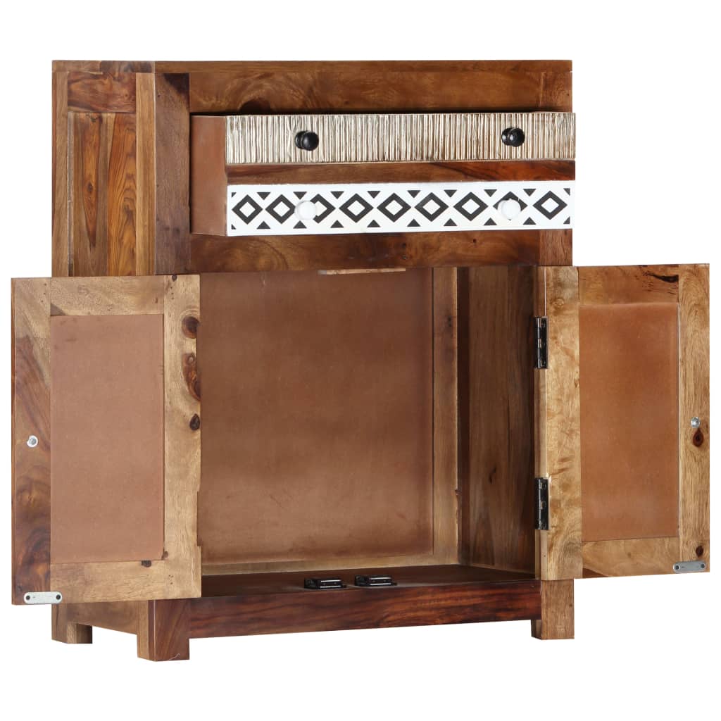 vidaXL Beistellschrank 60x30x75 cm Massivholz Akazie