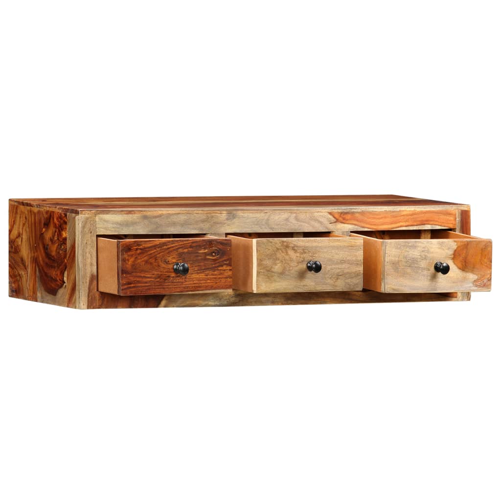 vidaXL Wand-Konsolentisch 100x25x20 cm Massivholz Akazie