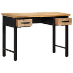 vidaXL Schreibtisch 110 x 50 x 76 cm Mangoholz Massiv
