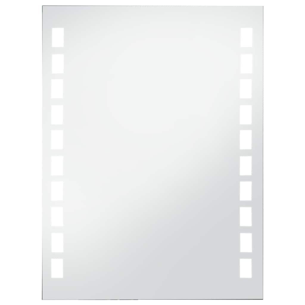 vidaXL Badezimmer-Wandspiegel mit LEDs 60x80 cm