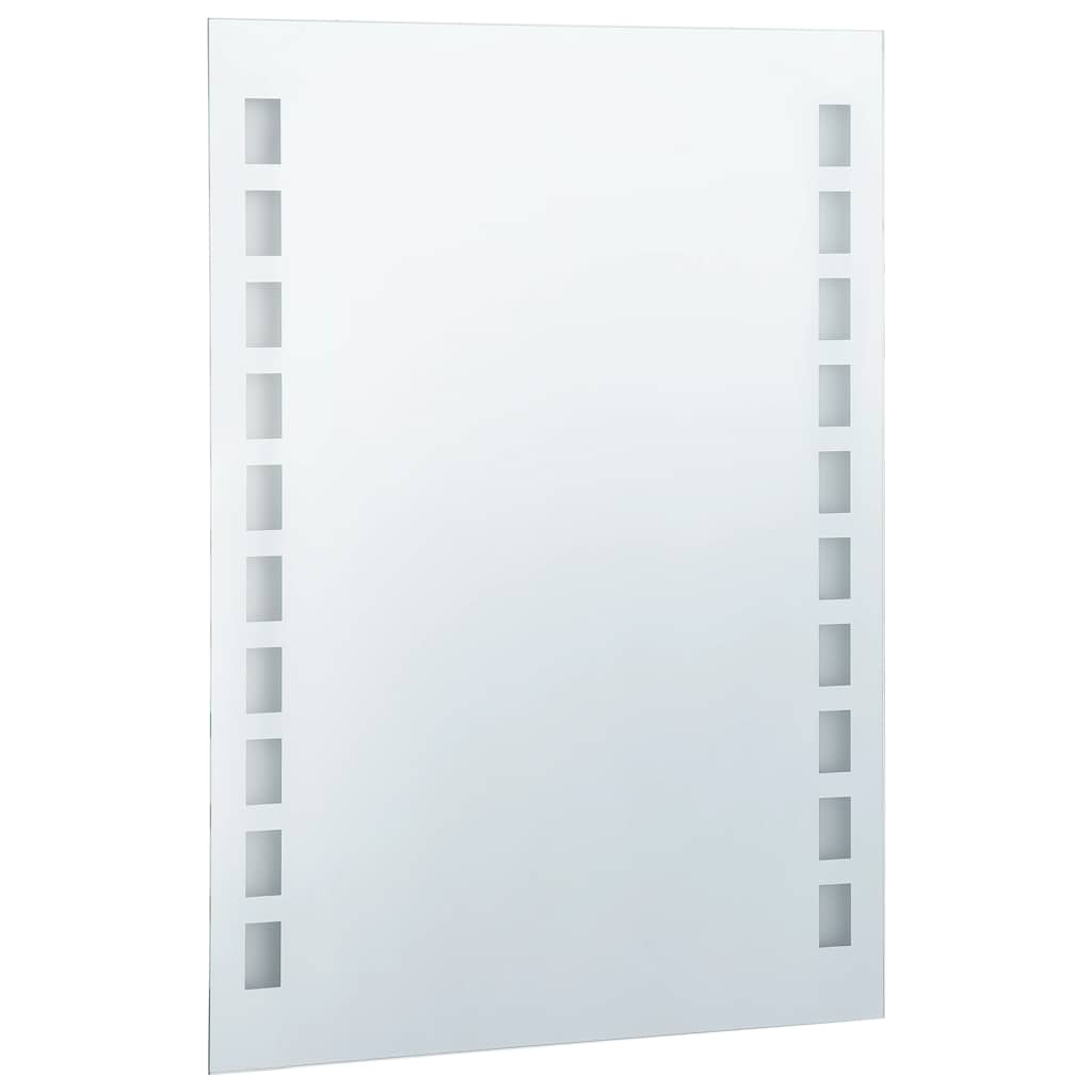 vidaXL Badezimmer-Wandspiegel mit LEDs 60x80 cm