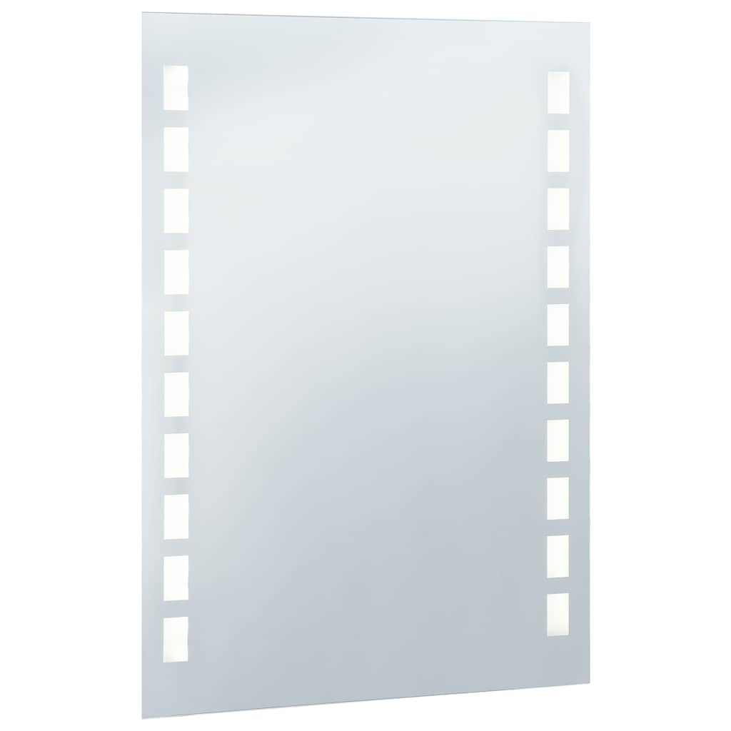 vidaXL Badezimmer-Wandspiegel mit LEDs 60x80 cm