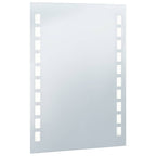 vidaXL Badezimmer-Wandspiegel mit LEDs 60x80 cm