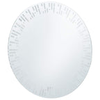 vidaXL Badezimmerspiegel mit LED 70 cm