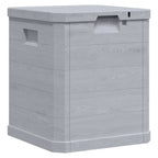 vidaXL Garten-Aufbewahrungsbox 90 L Hellgrau