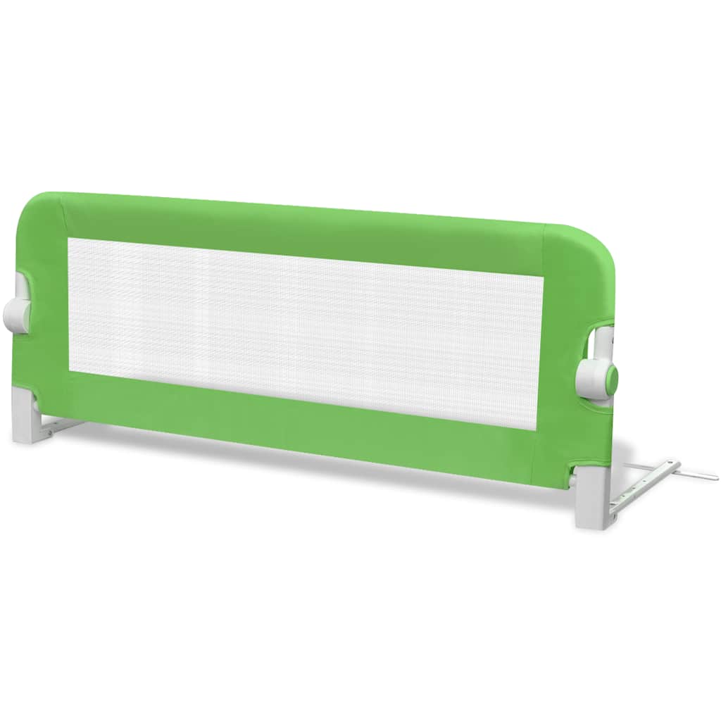 vidaXL Kleinkind-Bettschutzgitter 2 Stk. Grün 102x42 cm