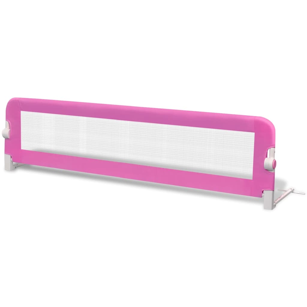 vidaXL Kleinkind Bettschutzgitter 2 Stück Rosa 150 x 42 cm