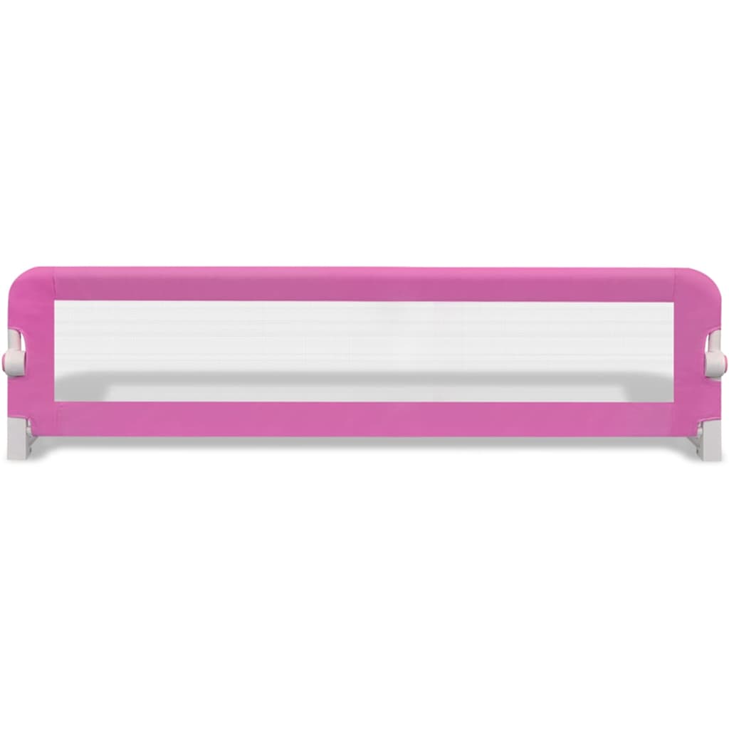 vidaXL Kleinkind Bettschutzgitter 2 Stück Rosa 150 x 42 cm