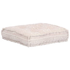 vidaXL 1-Sitzer Modularer Pouf Beige Stoff