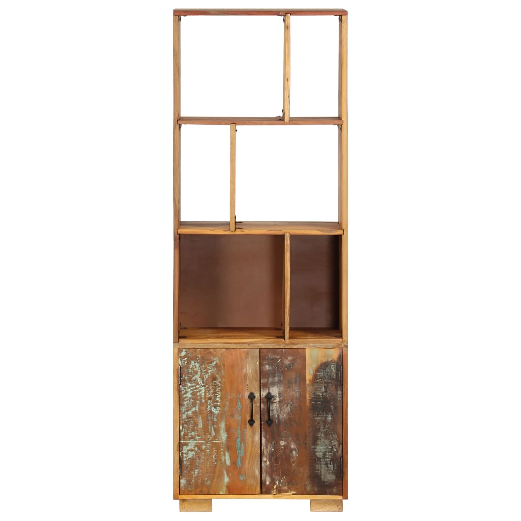 vidaXL Bücherregal 60x35x180 cm Altholz Massiv