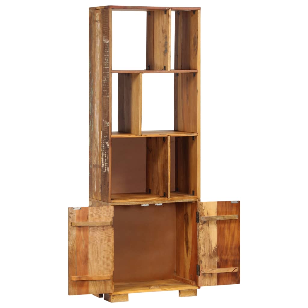 vidaXL Bücherregal 60x35x180 cm Altholz Massiv