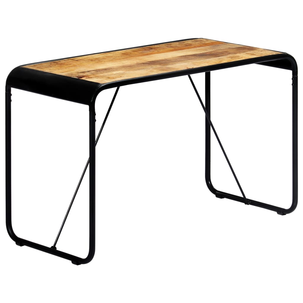 vidaXL Esstisch 118×60×76 cm Raues Massivholz Mango