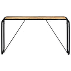 vidaXL Konsolentisch 140×35×76 cm Raues Massivholz Mango