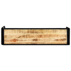vidaXL Konsolentisch 140×35×76 cm Raues Massivholz Mango