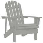 vidaXL Gartenstuhl Holz Grau