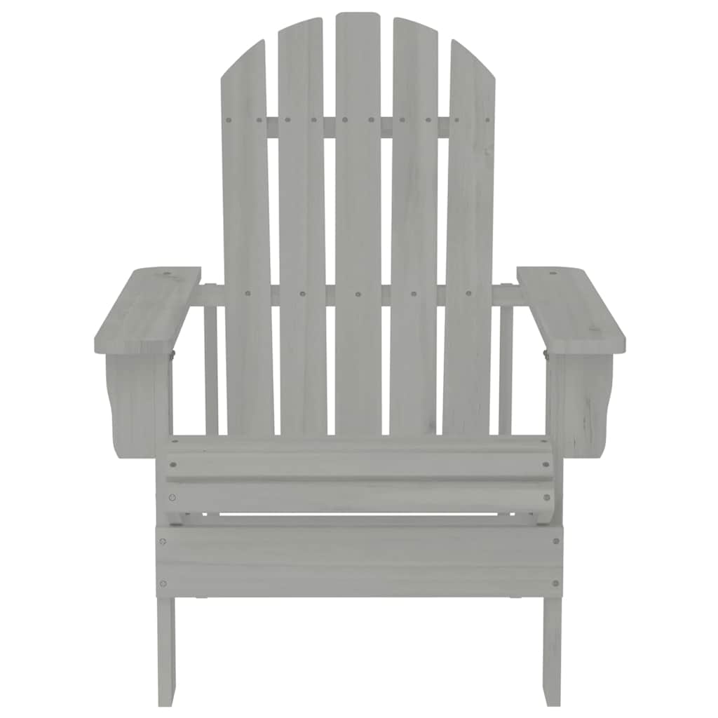 vidaXL Gartenstuhl Holz Grau