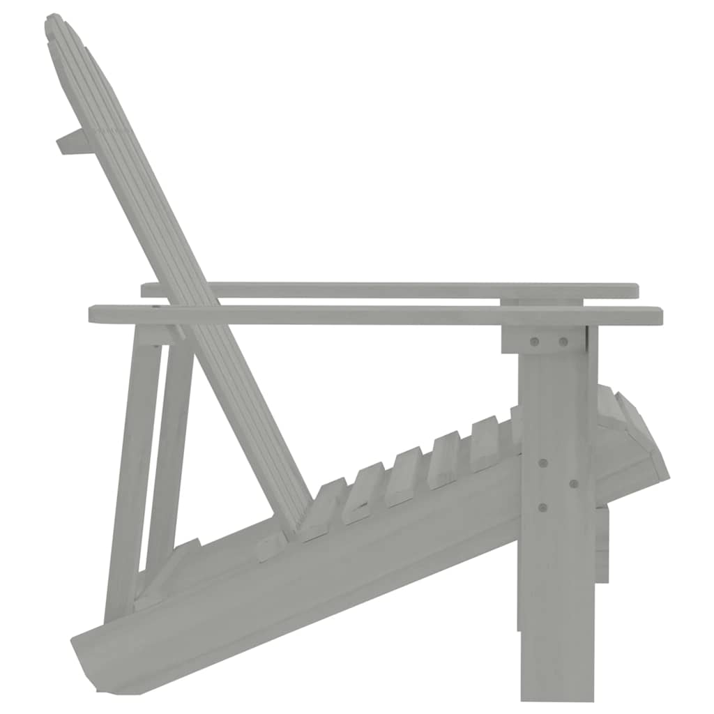 vidaXL Gartenstuhl Holz Grau