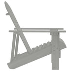 vidaXL Gartenstuhl Holz Grau
