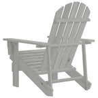 vidaXL Gartenstuhl Holz Grau