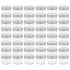 vidaXL Marmeladengläser mit Silbernen Deckeln 48 Stk. 110 ml