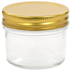 vidaXL Marmeladengläser mit goldenen Deckeln 24 Stk. 110 ml