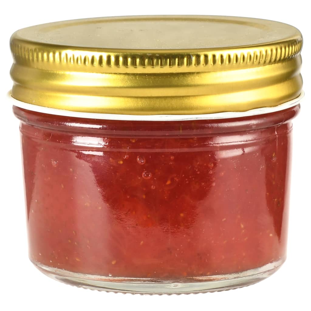 vidaXL Marmeladengläser mit goldenem Deckel 48 Stk. 110 ml