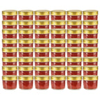 vidaXL Marmeladengläser mit goldenem Deckel 48 Stk. 110 ml