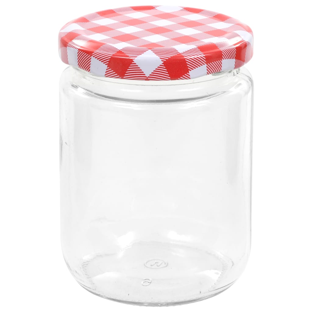 vidaXL Marmeladengläser mit Weißem/Rotem Deckel 96 Stk. 230 ml