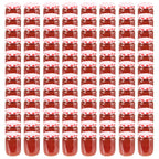 vidaXL Marmeladengläser mit Weißem/Rotem Deckel 96 Stk. 230 ml
