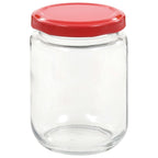 vidaXL Marmeladengläser mit Rotem Deckel 48 Stk. 230 ml