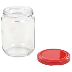 vidaXL Marmeladengläser mit Rotem Deckel 48 Stk. 230 ml