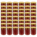 vidaXL Marmeladengläser mit Goldenem Deckel 48 Stk. 230 ml