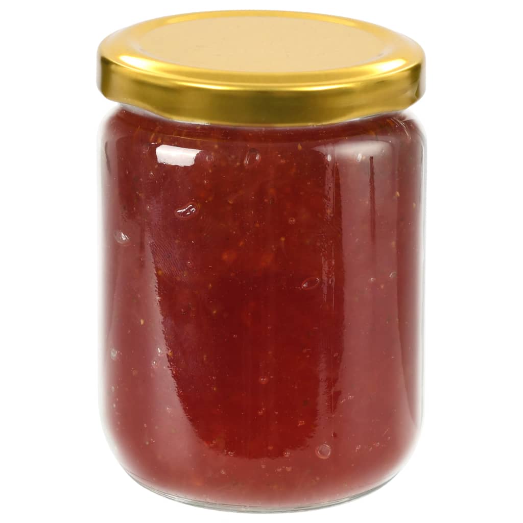 vidaXL Marmeladengläser mit Goldenem Deckel 96 Stk. 230 ml