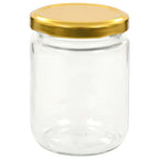 vidaXL Marmeladengläser mit Goldenem Deckel 96 Stk. 230 ml