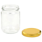 vidaXL Marmeladengläser mit Goldenem Deckel 96 Stk. 230 ml