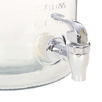 vidaXL Wasserspender XXL mit Zapfhahn Transparent 8 L Glas