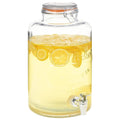 vidaXL Wasserspender XXL mit Zapfhahn Transparent 8 L Glas